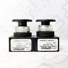 Load image into Gallery viewer, Control Concepts 22PBNO Normally Open Pushbutton Operator Black (Lot Of 2)0