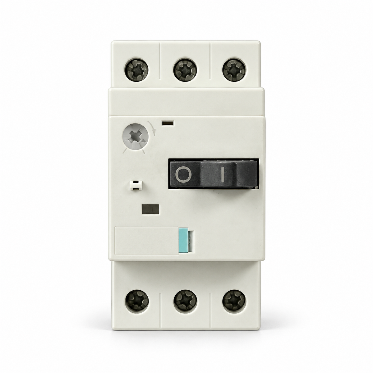 Siemens 3RV1011-1CA10 representative studio rendition; actual item condition and markings may vary.