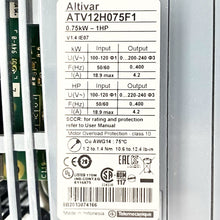 Load image into Gallery viewer, Schneider Electric ATV12H075F1 Altivar 12 Variable Frequency Drive 0.75kW 1HP1
