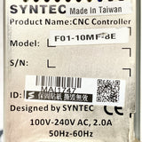 Syntec F01-10MF-8E, SKU 669005-16B — original stock identification and condition photo