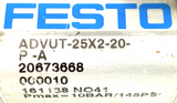 Festo ADVUT-25X2-20-P-A - model identification detail