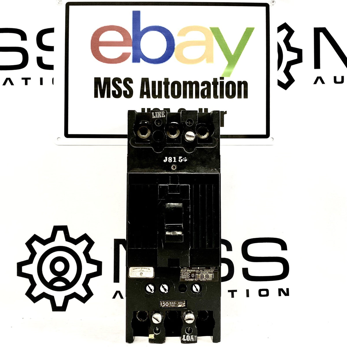 General Electric TFK236F000 - original breaker front and model label