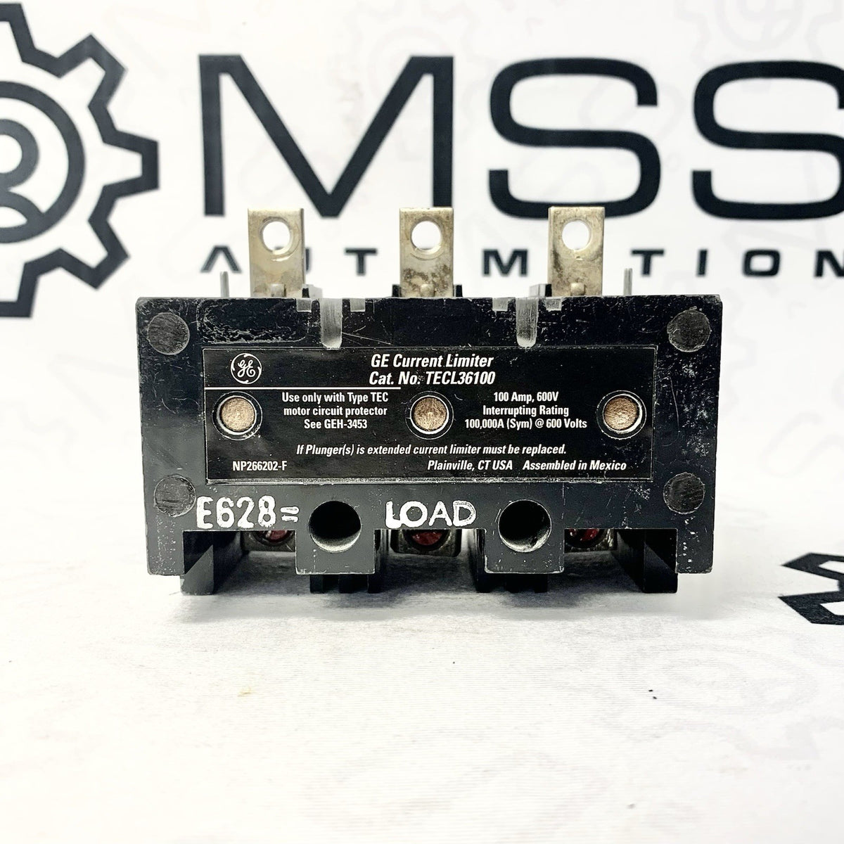 General Electric TECL36100 - original current limiter front view
