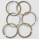 Photorealistic representative rendition from MSS Automation exact-stock photograph: Ingersoll Rand 34129312 Piston Rings — Lot of 6; view 1. Original condition photos retained.