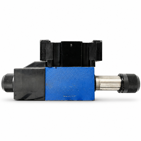 Bosch Rexroth Solenoid Valve — Coil Marked 021464 L 4303 — photorealistic representative rendition from the MSS source photograph