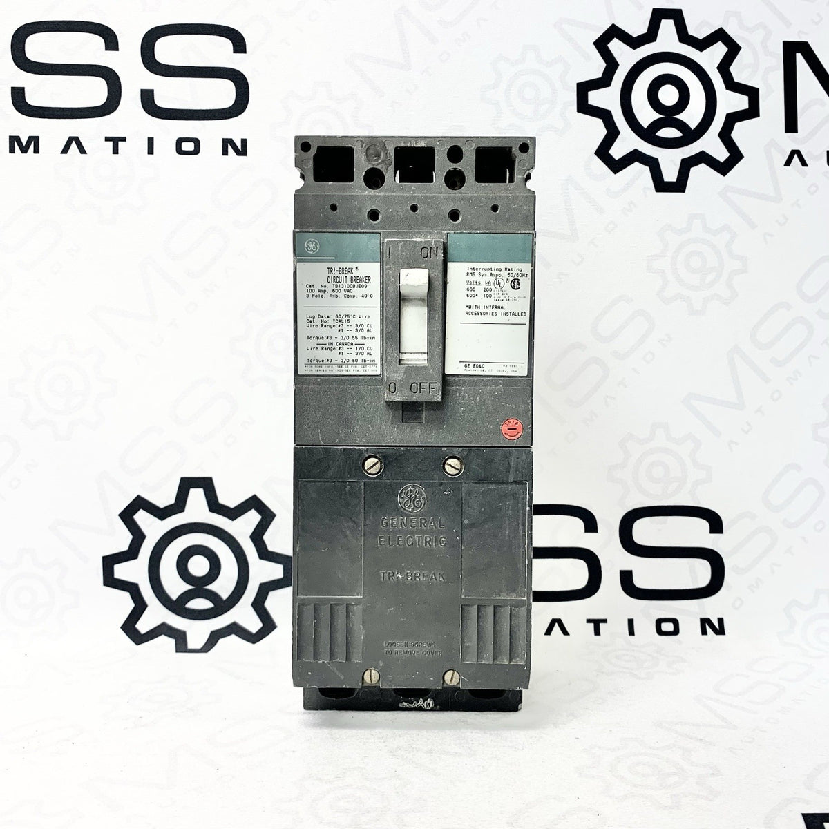 General Electric TB13100BWE09 - original breaker front view