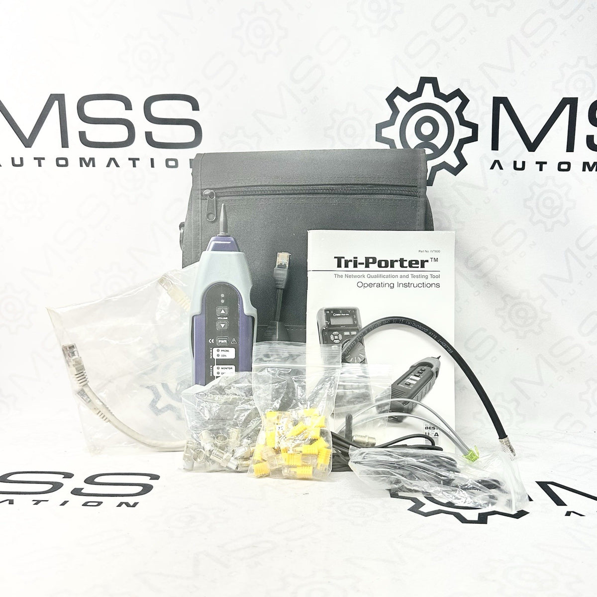 JDSU IVT600 Tri-Porter Tracer/Remote and Accessories — No Main Tester — original stock photo 1