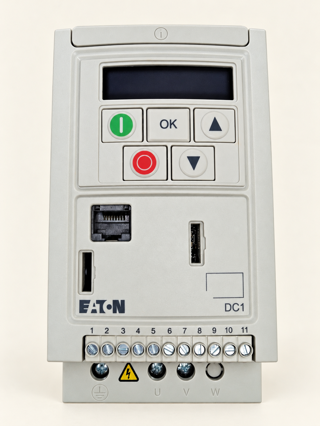 Eaton DC1-S17D0NN-A20N — photorealistic representative rendition based on an exact-model reference; not an actual-stock photograph