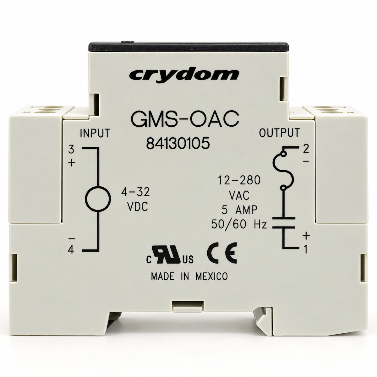 Crouzet GMS-OAC — photorealistic representative rendition based on an exact-model reference; not an actual-stock photograph