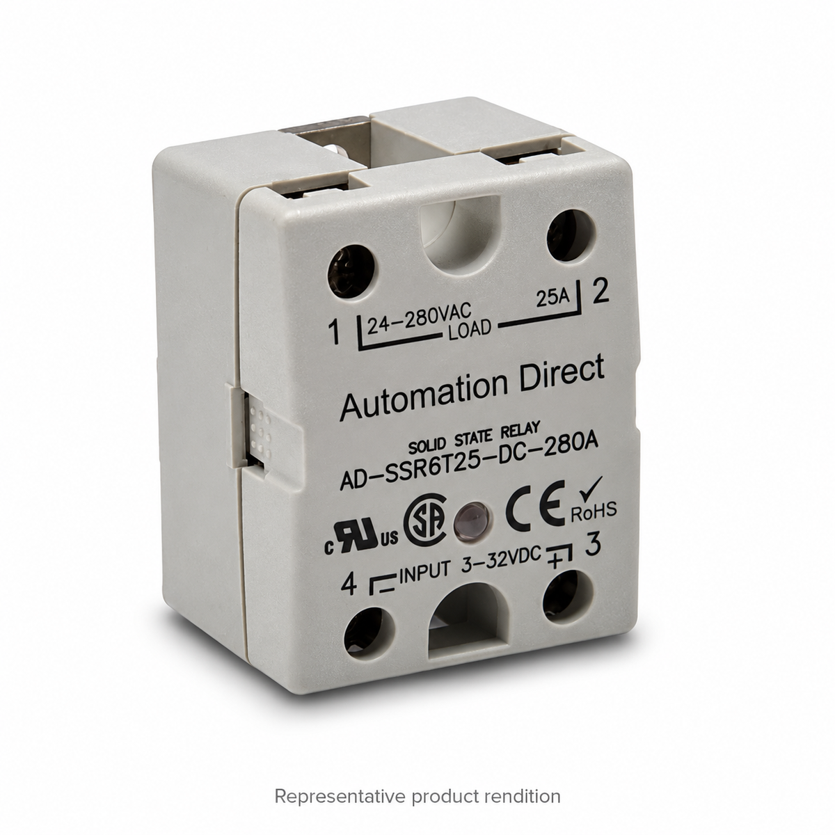Automation Direct AD-SSR6T25-DC-280A — Representative product rendition