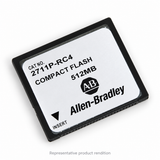Representative rendition of Allen-Bradley 2711P-RC4 512MB CompactFlash card; not the specific unit.
