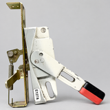 AI-generated representative rendition from an original MSS stock photo — General Electric Flange-Mount Disconnect Operating Handle; disconnect operating mechanism. Original condition photos retained.