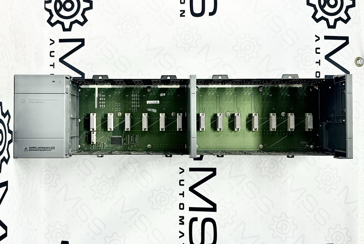 Allen-Bradley 1746-P2 SLC 500 13-Slot Rack w/ 1746-A13 13-Slot Slot Rack