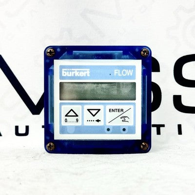 Burkert 8025 418992 Panel Mount Flow Meter Batch Controller 12-30VDC 4-20mA