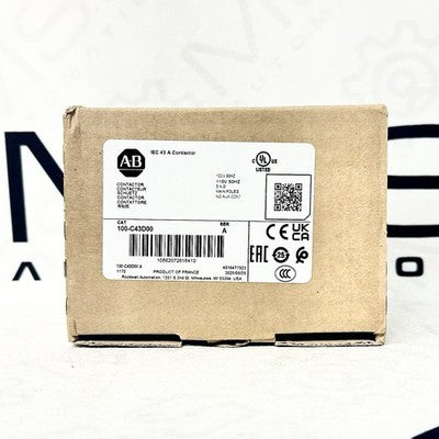 Allen-Bradley 100-C43D00 IEC 43A 3-Pole Contactor 120VAC