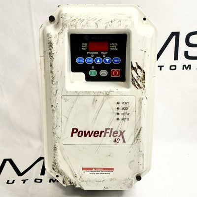 Allen Bradley 22B-D1P4C104 PowerFlex 40 Drive 0.5HP 480V 3PH VFD — For Parts / Repair