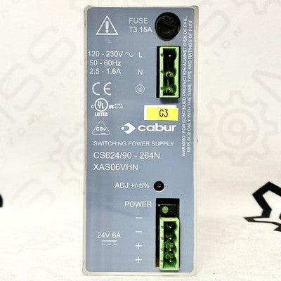 Cabur CS624/90-264N 24VDC Switching Power Supply 2.5A