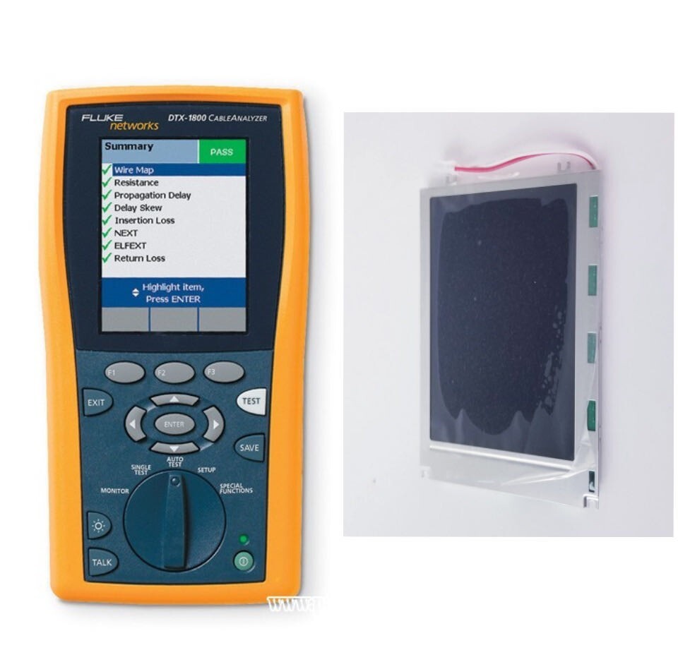 Fluke Networks DTX-1800 DTX-1200 Main Frame LCD Display Screen Replacement