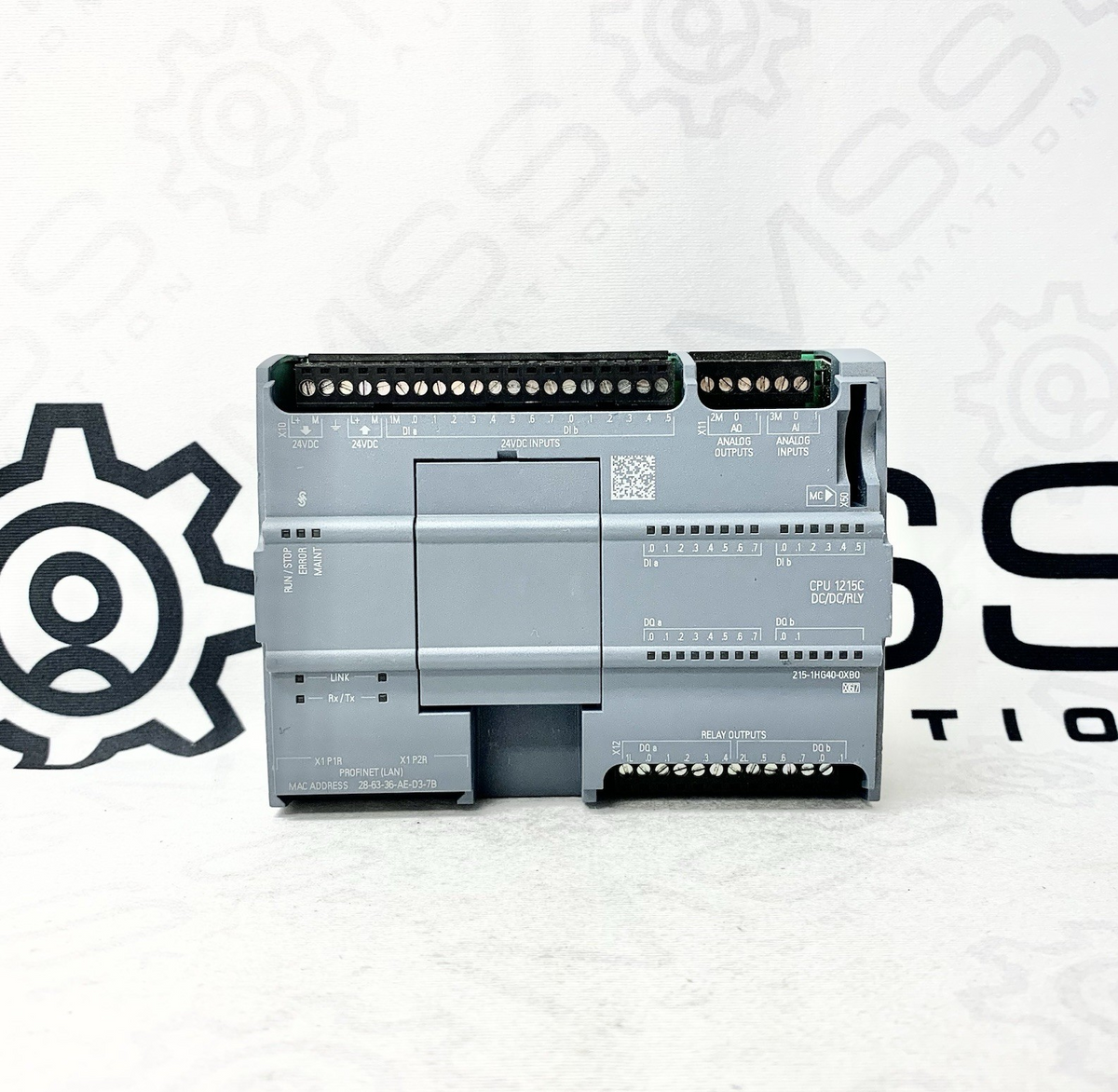Siemens 6ES7 215-1HG40-0XB0 S7-1200 CPU 1215C PLC Module For Parts / Repair