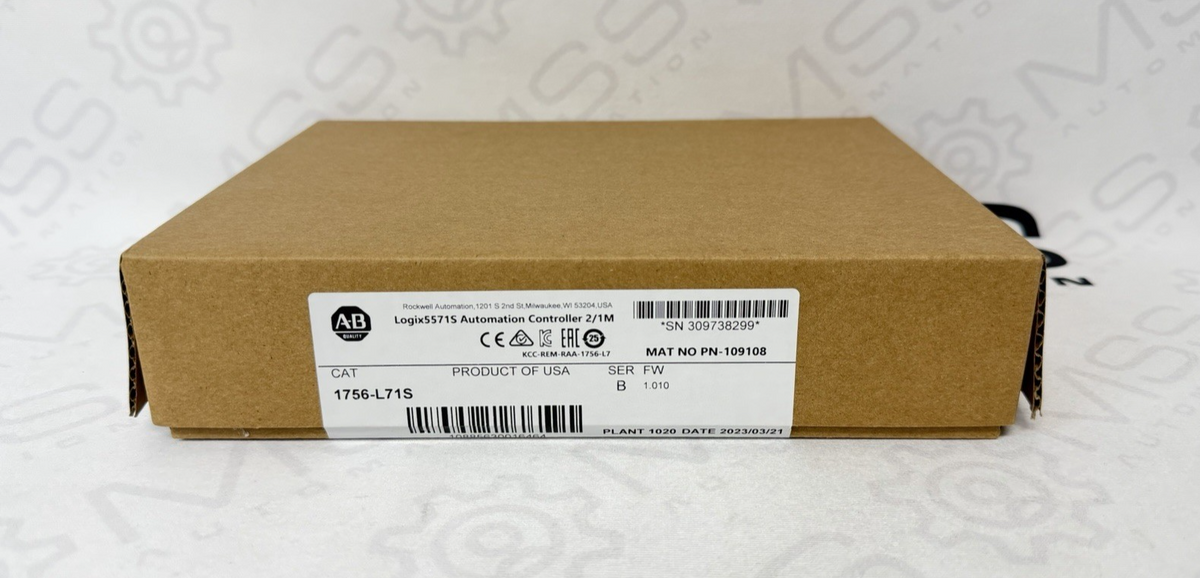Allen-Bradley 1756-L71S Ser. B Logix5571S GuardLogix Controller 2/1M