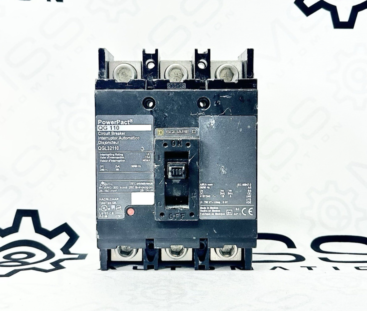 Square D QGL32110 PowerPact Circuit Breaker 110 Amp 3 Pole