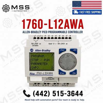 Allen-Bradley 1760-L12AWA Pico Controller 8 Input 4 Relay Output