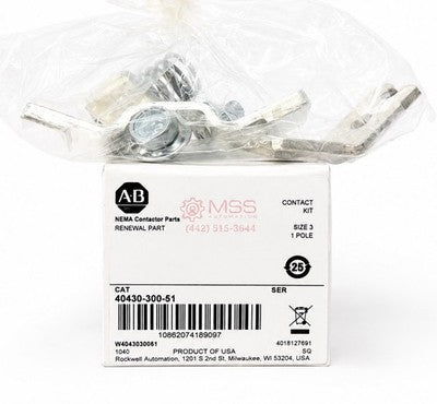 Allen-Bradley 40430-300-51 SIZE 3 1-Pole Contact Kit