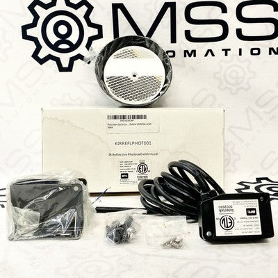 BFT KIRREFLPHOT001 IR Reflective Photocell Sensor 12–30V AC/DC 2A w/ Hood New