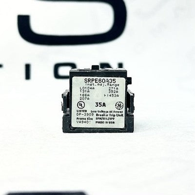 GE SRPE60A35 Spectra RMS 35A Rating Plug 60A Frame Adjustable Trip