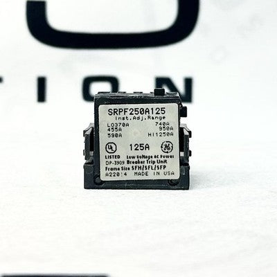 GE SRPF250A125 Spectra RMS 125A Adjustable Trip Rating Plug SF250