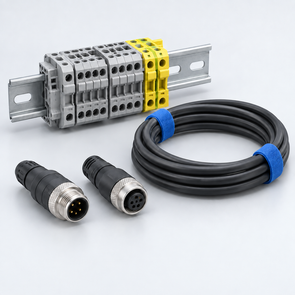 Representative industrial connectors illustration; not the exact model or offered unit.
