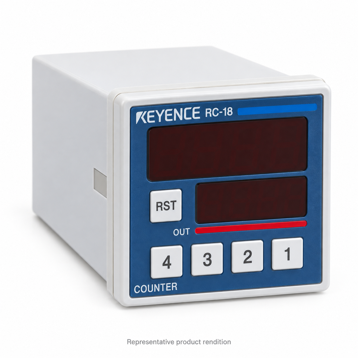 Keyence RC-18 — Representative product rendition; illustrative image, not a photograph of the inventory unit.
