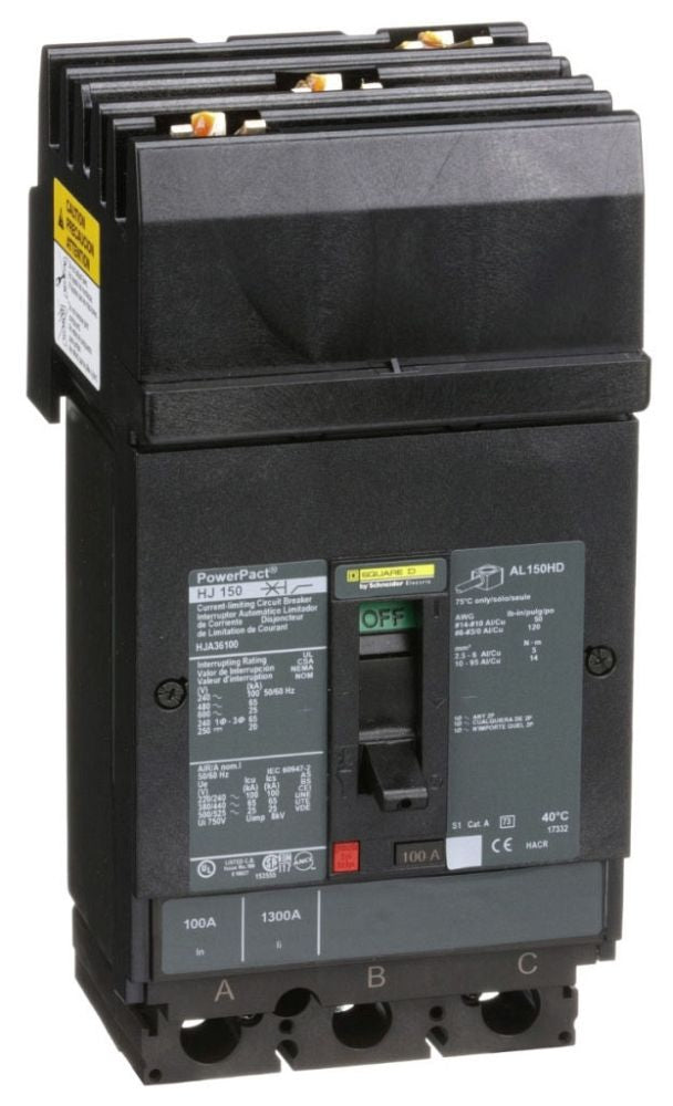 Schneider Electric / Square D HJA36100 PowerPact Circuit Breaker — representative model image