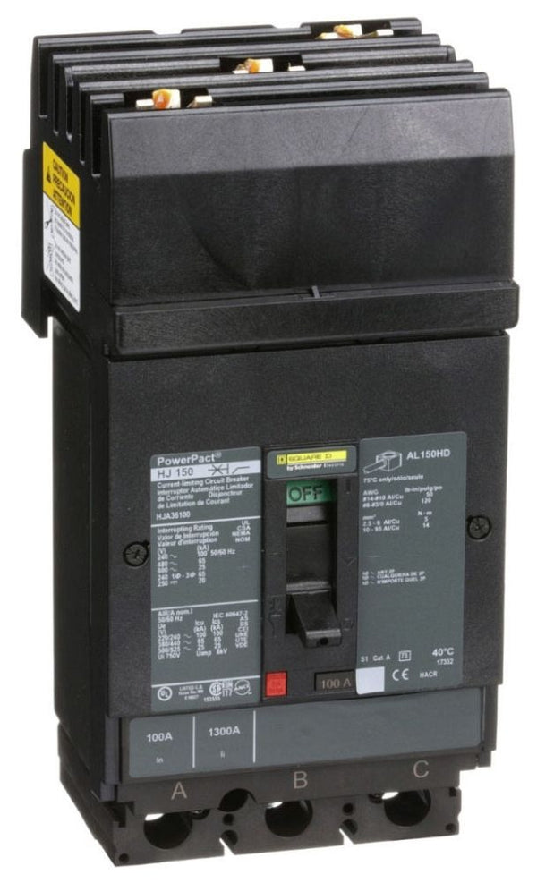 Schneider Electric / Square D HJA36100 PowerPact Circuit Breaker — representative model image