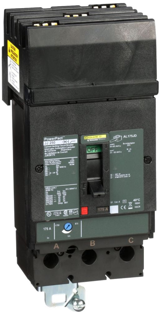 Schneider Electric Square D JJA36175 175 A PowerPact circuit breaker — representative model photograph