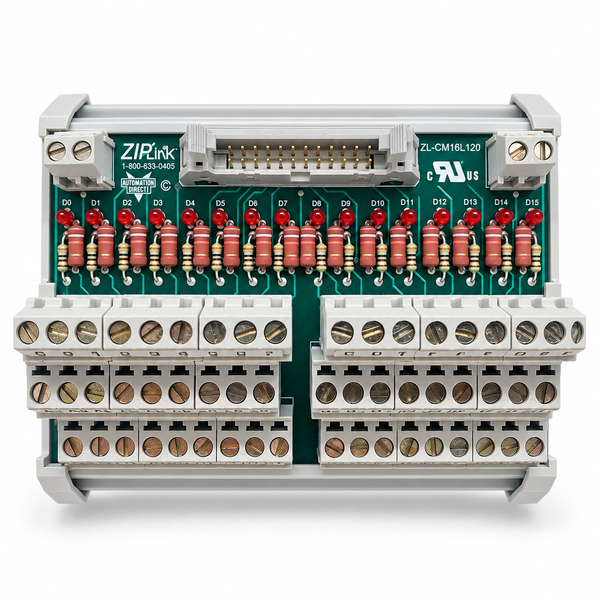 AutomationDirect ZIPLink ZL-CM16L120 connector module — representative model image